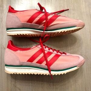 adidas Women’s Pink & Red Retro Runner Sneakers SL 72 OG Shoes